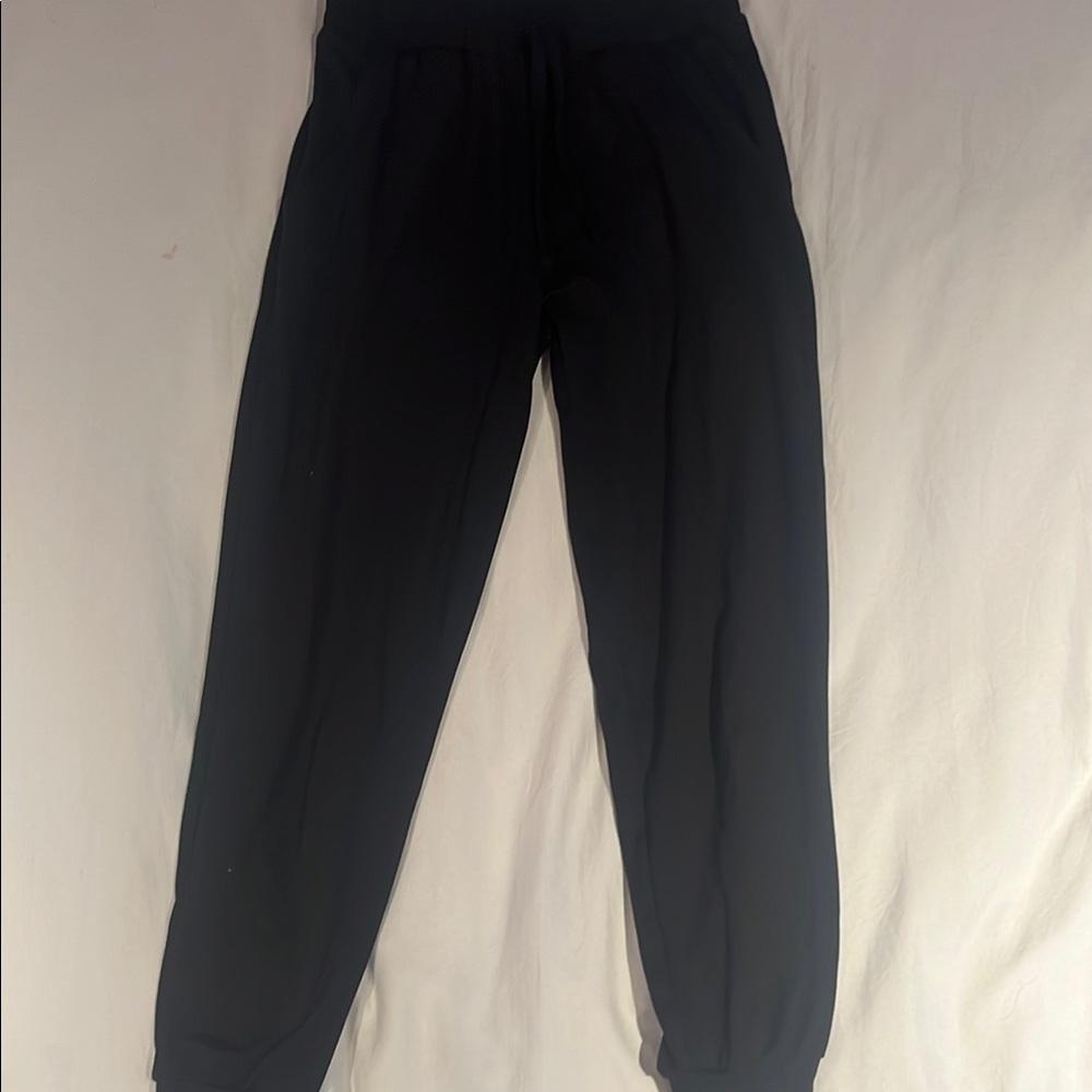 Girls Black Jogger Pants
